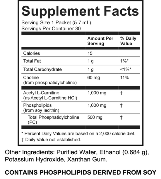Acetyl-L-Carnitine Supplement Facts 2021